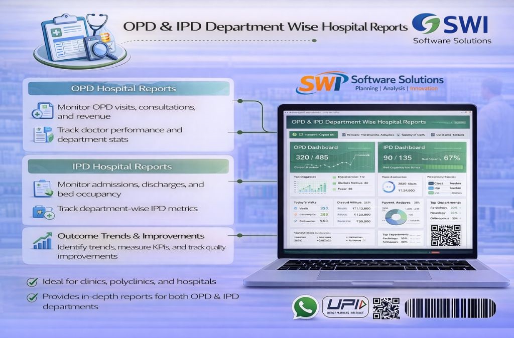 OPD IPD Department Wise Hospital Reports