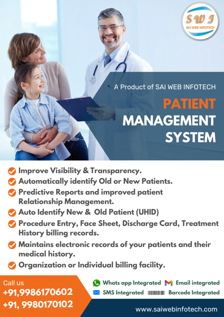 Patient Management software system for opd and ipd