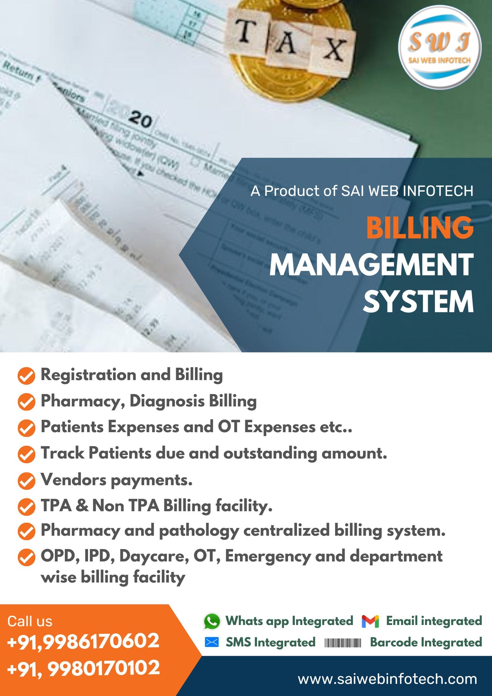 hospital billing software features