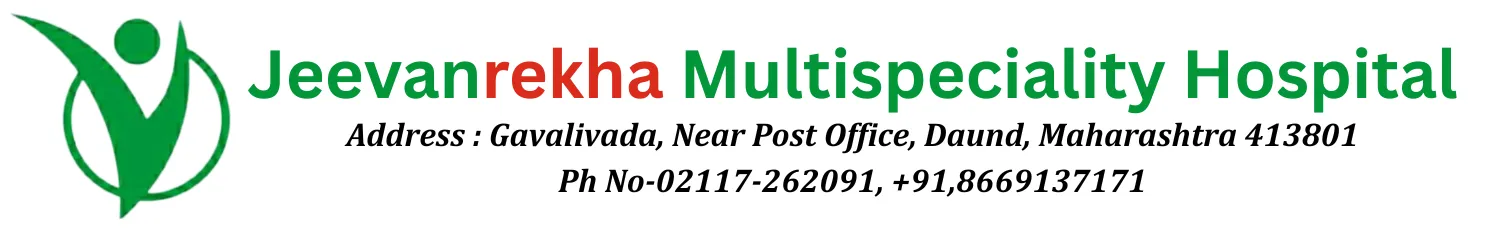 Jeevanrekha Multispeciality Hospital logo in Daund Maharashtra using swi hospital software