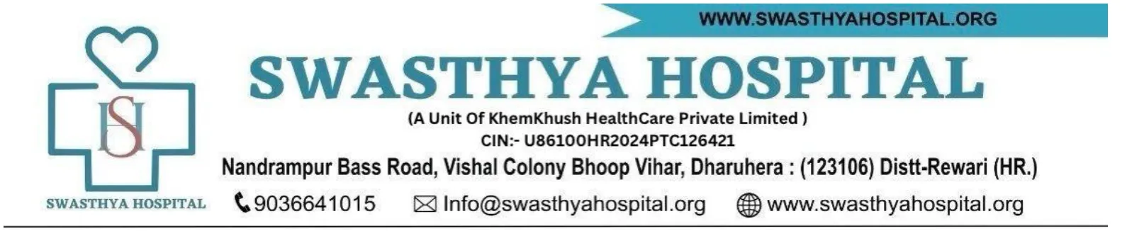 Swasthya Hospital logo in Dharuhera Haryana